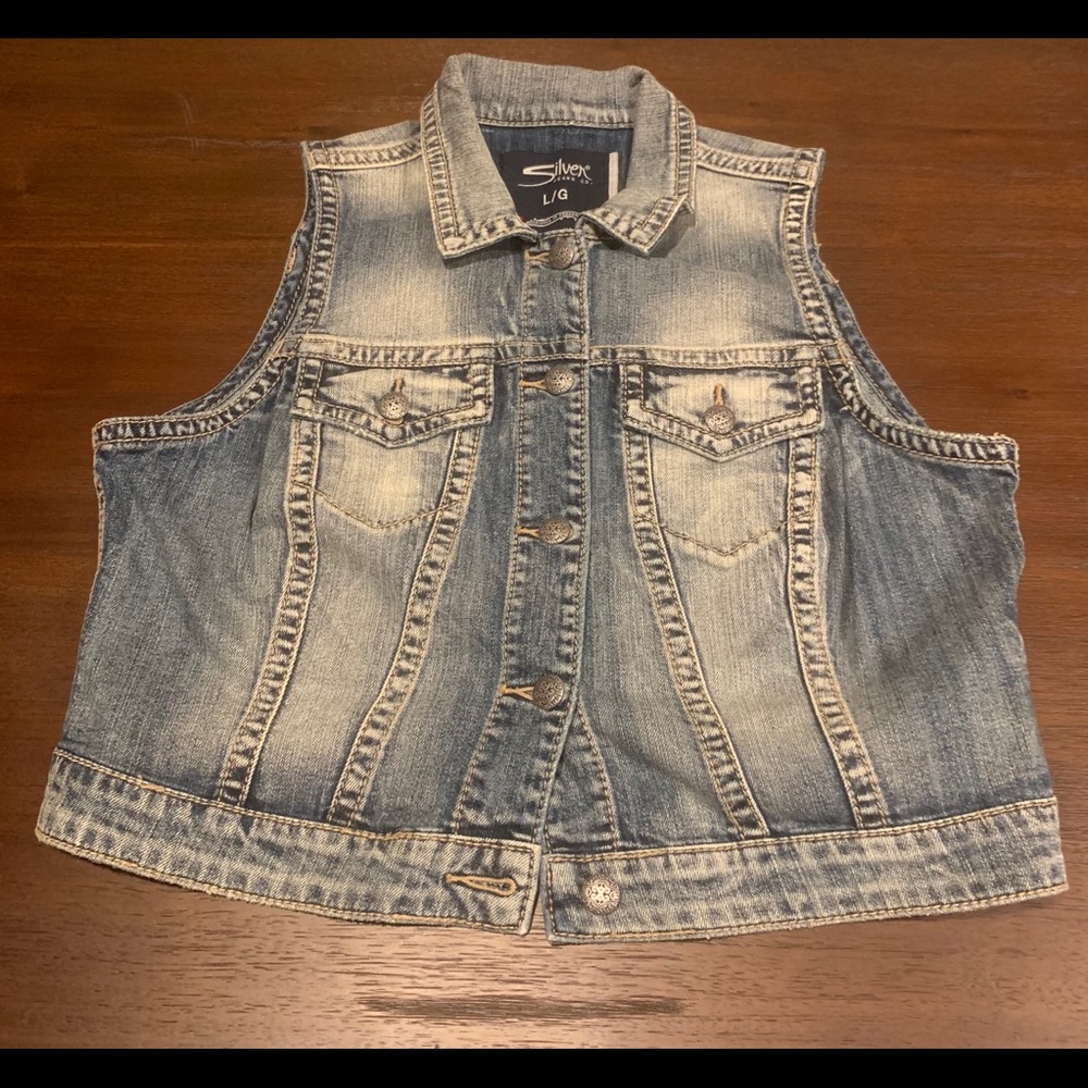 xNWT! {Silver} Jean Vest
